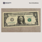 2009 $1 Federal Reserve Note | Gem CU | Near Solid Serial | Seven 3’s | Rare Fancy Number