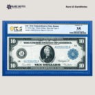 1914 $10 Federal Reserve Note – Boston | Fr. 907a | PCGS Ch VF 35 | Large Size Note