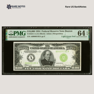 Fr. 2231-A $10,000 1934 Federal Reserve Note. PMG Choice Uncirculated 64 EPQ