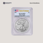 2025 $1 1-oz Silver Eagle PCGS MS70 First Strikes w/Flag Label