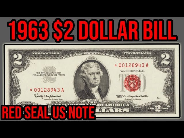 Red Seal $2 Bill Value Guide (1928–1963 Series)