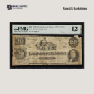 T-47 (XX-2). PF-1. Confederate Currency. 1862 $20. PMG Fine 12.