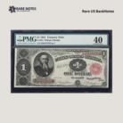 1891 $1 Treasury Note | Fr. 351 | “Coin Note” | PMG Extremely Fine 40 | Classic Late-19th Century U.S. Currency