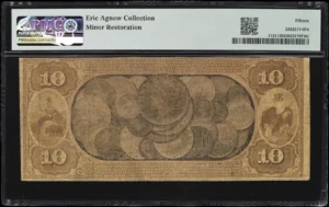 1875 $10 National Bank Note – First National Bank of Oakland, California | Charter #2248 | Fr. 1151 | PMG Choice Fine 15