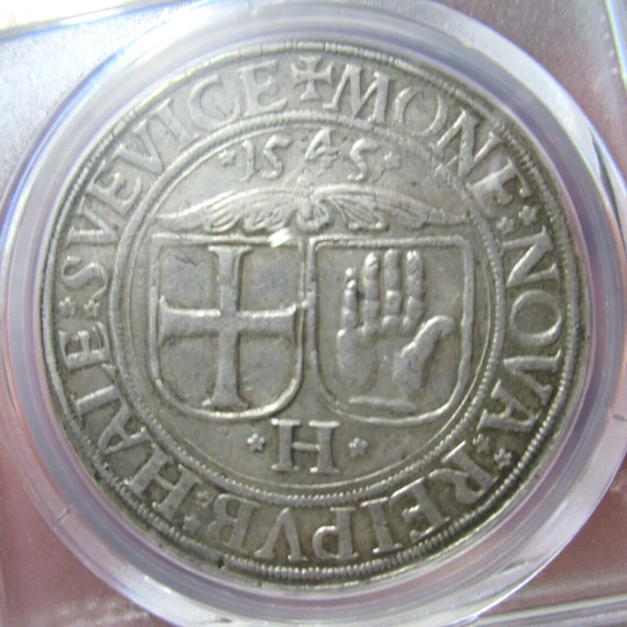 s-l1600 (2) 1545 SCARCE German States Schwaben Silver Thaler Coin, PCGS XF45, D-9213